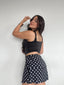 FALDA SHORT VICTORIA LUNARES NEGRO
