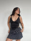 FALDA SHORT VICTORIA LUNARES NEGRO