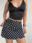 FALDA SHORT VICTORIA LUNARES NEGRO