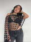 TOP BOLERO LUNARES NEGRO