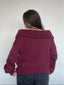 [PRE-VENTA] SWEATER LINA BURDEO - CHALECO DE ALGODÓN OFF SHOULDER OVERSIZE