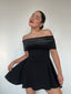 VESTIDO BELLA NEGRO BRILLO