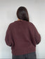 [PRE-VENTA] SWEATER KADENCLUB CAFÉ - CHALECO DE ALGODÓN OVERSIZE BORDADO