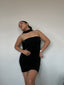 VESTIDO STRAPLESS NEGRO