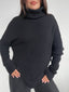 SWEATER CELINE NEGRO - CHALECO DE ALGODÓN TIPO PONCHO CON MANGAS