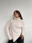 SWEATER CELINE CRUDO - CHALECO DE ALGODÓN TIPO PONCHO CON MANGAS