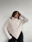 SWEATER CELINE CRUDO - CHALECO DE ALGODÓN TIPO PONCHO CON MANGAS