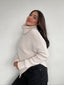SWEATER CELINE CRUDO - CHALECO DE ALGODÓN TIPO PONCHO CON MANGAS