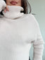 SWEATER CELINE CRUDO - CHALECO DE ALGODÓN TIPO PONCHO CON MANGAS