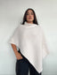 [PRE-VENTA] SWEATER CHARLOTTE  CRUDO - PONCHO ASIMÉTRICO MANTA DE ALGODÓN