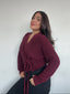 SWEATER KIMMIE BURDEO - CHALECO DE ALGODÓN CRUZADO CON AMARRAS