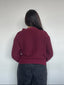 [PRE-VENTA] SWEATER KIMMIE BURDEO - CHALECO DE ALGODÓN CRUZADO CON AMARRAS