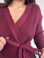 SWEATER KIMMIE BURDEO - CHALECO DE ALGODÓN CRUZADO CON AMARRAS