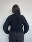 [PRE-VENTA] SWEATER KIMMIE NEGRO - CHALECO DE ALGODÓN CRUZADO CON AMARRAS
