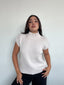 SWEATER HANNAH CRUDO - CHALECO DE ALGODÓN DE CUELLO ALTO