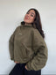 POLERÓN HOODIE VERDE - OVERSIZE CON GORRO LOGO Y ESPALDA BORDADO