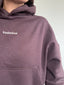 POLERÓN HOODIE CAFÉ - OVERSIZE CON GORRO LOGO BORDADO
