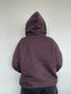 POLERÓN HOODIE CAFÉ - OVERSIZE CON GORRO LOGO BORDADO