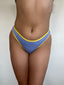 BOTTOM DE BIKINI AMALFI CELESTE AMARILLO TIRO ALTO