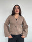[PRE-VENTA] SWEATER ÁMBAR BEIGE - CHALECO DE ALGODÓN CÁRDIGAN MANGAS ANCHAS