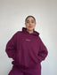 POLERÓN OVERSIZE CON GORRO - BURDEO