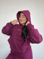 POLERÓN OVERSIZE CON GORRO - BURDEO