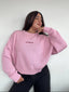 (PRE-VENTA) SWEATER KADENCLUB ROSADO - CHALECO DE ALGODÓN OVERSIZE BORDADO
