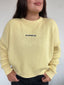 SWEATER KADENCLUB AMARILLO - CHALECO DE ALGODÓN OVERSIZE BORDADO