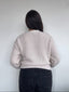 SWEATER KIMMIE CRUDO - CHALECO DE ALGODÓN CRUZADO CON AMARRAS