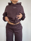 CONJUNTO POLERÓN OVERSIZE & PANTALÓN RECTO - CHOCOLATE