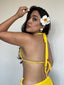 TOP DE BIKINI COPACABANA AMARILLO TRIANGULO AJUSTABLE