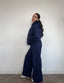 CONJUNTO POLERÓN OVERSIZE & PANTALÓN RECTO - AZUL