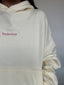 (PRE-VENTA) POLERÓN HOODIE MANTEQUILLA - OVERSIZE CON GORRO LOGO Y ESPALDA BORDADO