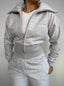 CONJUNTO POLERÓN AJUSTADO & PANTALÓN RECTO - GRIS