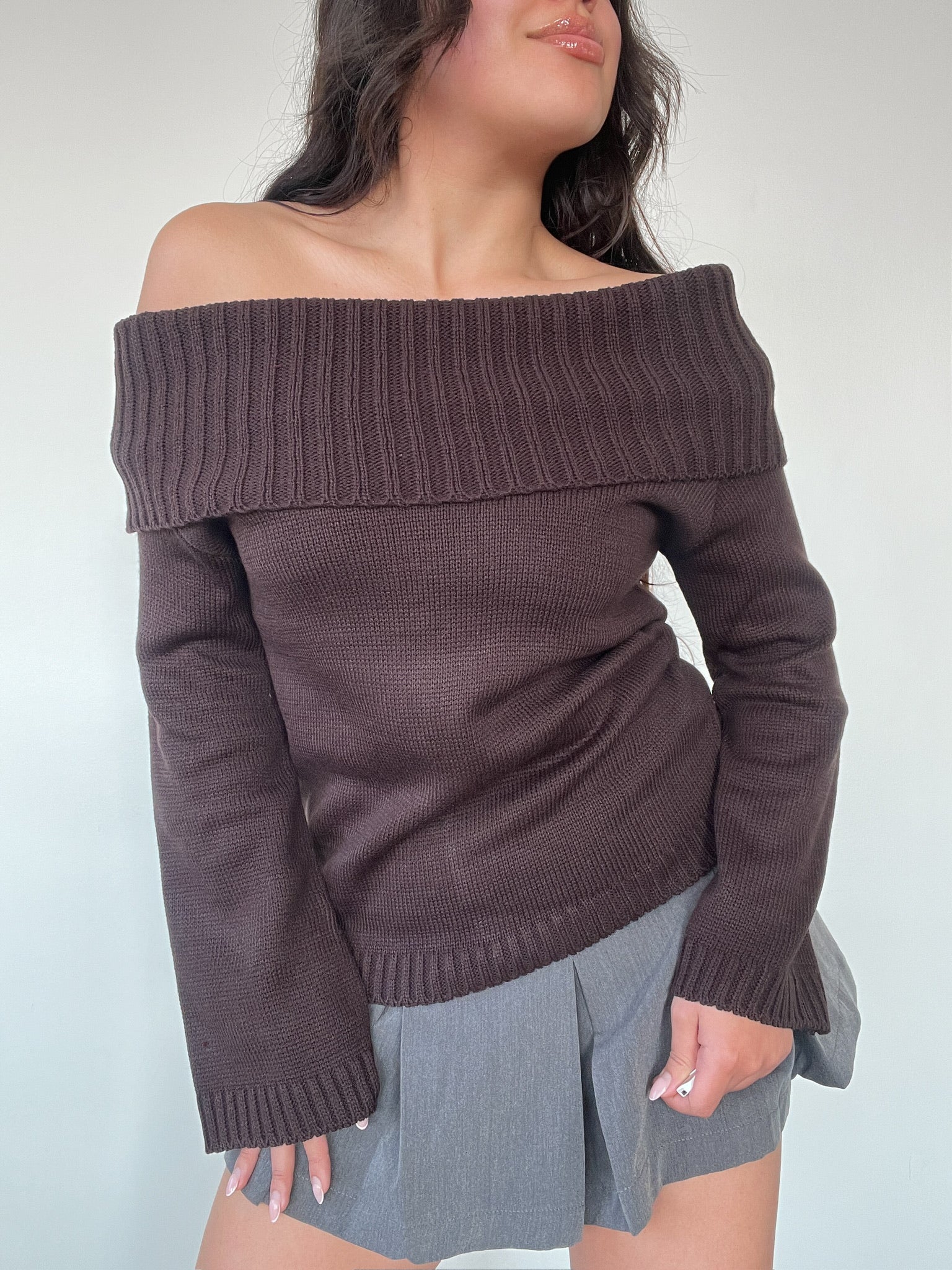 sueter cafe claro hombre