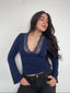 TOP SIENNA ENCAJE AZUL