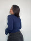 TOP SIENNA ENCAJE AZUL