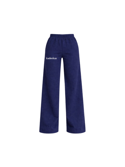 PANTALÓN BUZO AZUL MARINO - CORTE RECTO LOGO BORDADO