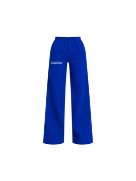 PANTALÓN BUZO AZUL REY - CORTE RECTO LOGO BORDADO