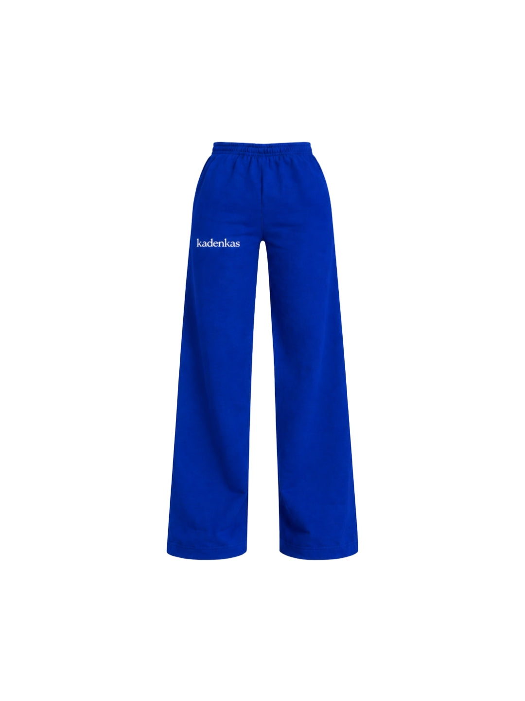PANTALÓN BUZO AZUL REY - CORTE RECTO LOGO BORDADO