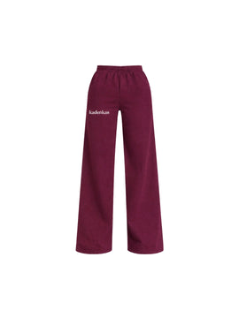PANTALÓN BUZO BURDEO - CORTE RECTO LOGO BORDADO