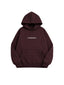 POLERÓN HOODIE CAFÉ - OVERSIZE CON GORRO LOGO BORDADO