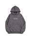 POLERÓN HOODIE GRIS - OVERSIZE CON GORRO LOGO BORDADO