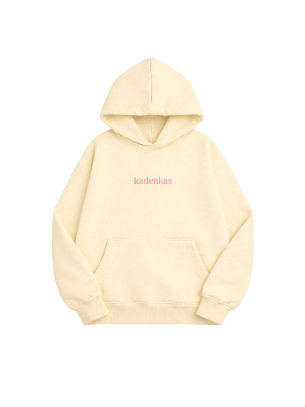 POLERÓN HOODIE MANTEQUILLA - OVERSIZE CON GORRO LOGO BORDADO