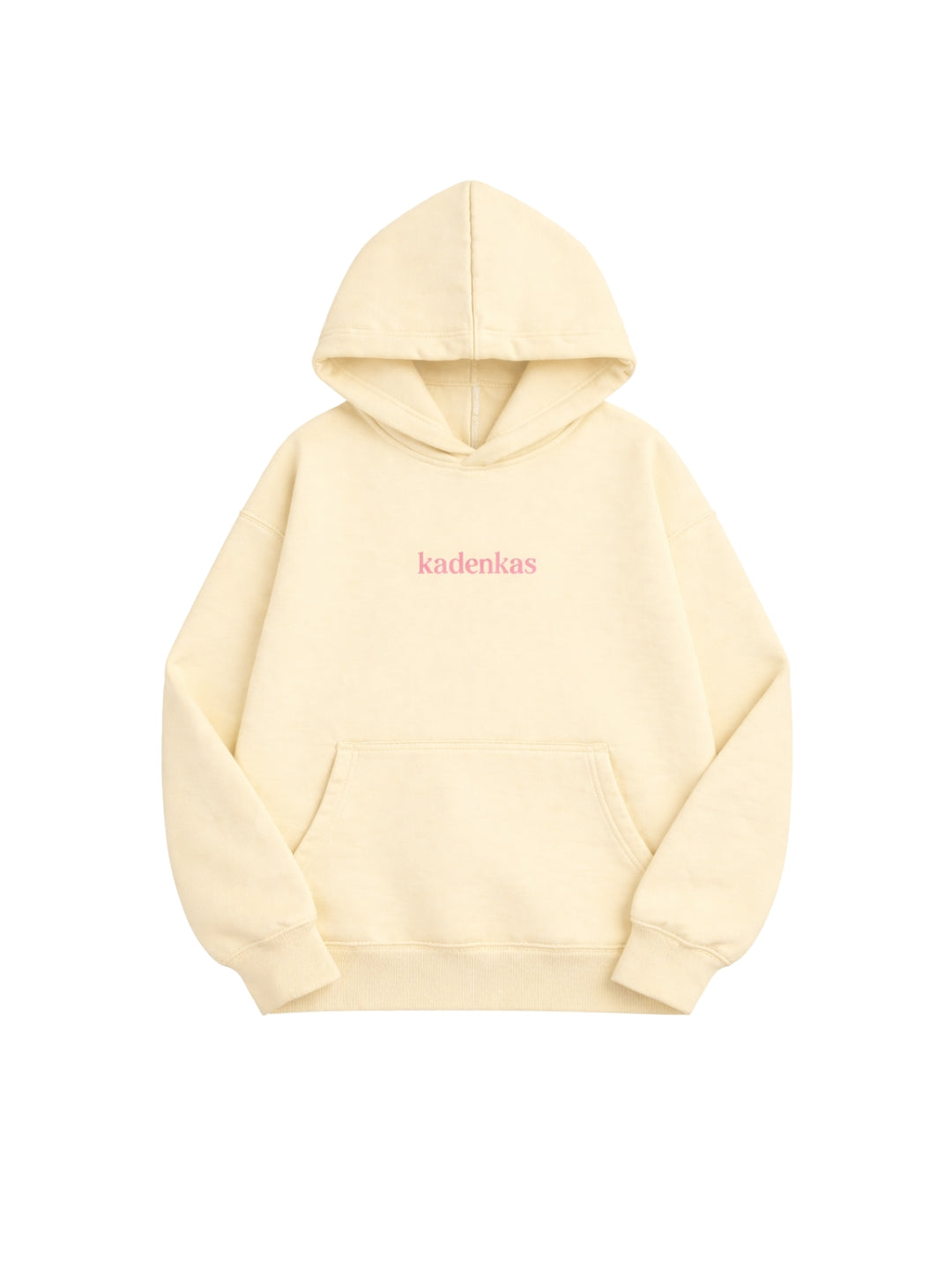 POLERÓN HOODIE MANTEQUILLA - OVERSIZE CON GORRO LOGO BORDADO