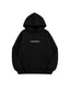 POLERÓN HOODIE NEGRO - OVERSIZE CON GORRO LOGO BORDADO