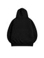 POLERÓN HOODIE NEGRO - OVERSIZE CON GORRO LOGO BORDADO