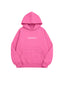 POLERÓN HOODIE ROSADO - OVERSIZE CON GORRO LOGO BORDADO