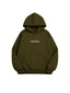 POLERÓN HOODIE VERDE - OVERSIZE CON GORRO LOGO Y ESPALDA BORDADO