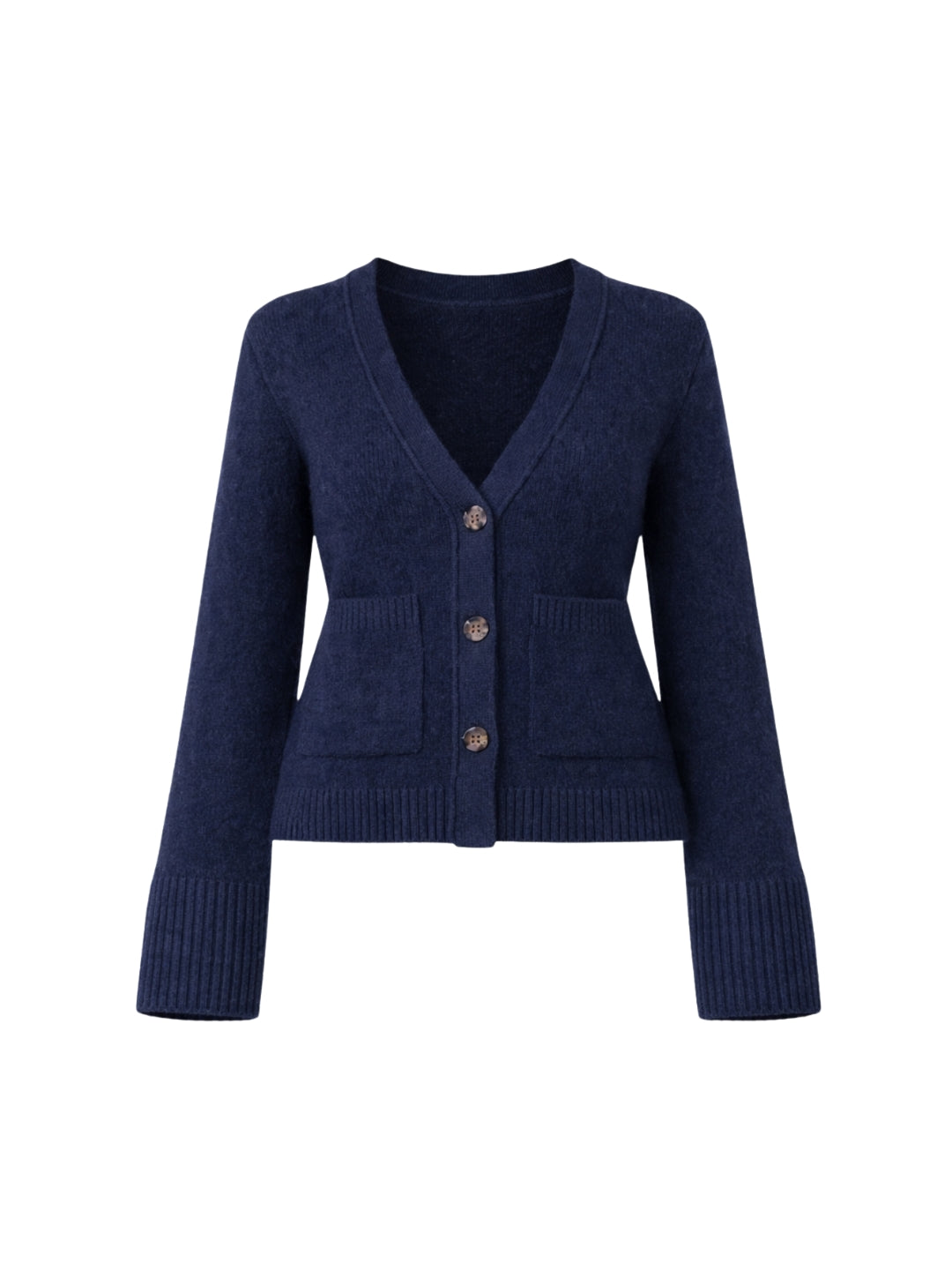SWEATER ÁMBAR AZUL - CHALECO DE ALGODÓN CÁRDIGAN MANGAS ANCHAS